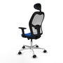 PIQUERAS Y CRESPO Silla de oficina Jorquera Azul y Blanco