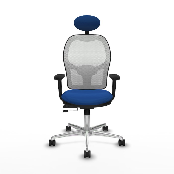 PIQUERAS Y CRESPO Silla de oficina Jorquera Azul y Blanco