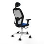 PIQUERAS Y CRESPO Silla de oficina Jorquera Azul y Blanco