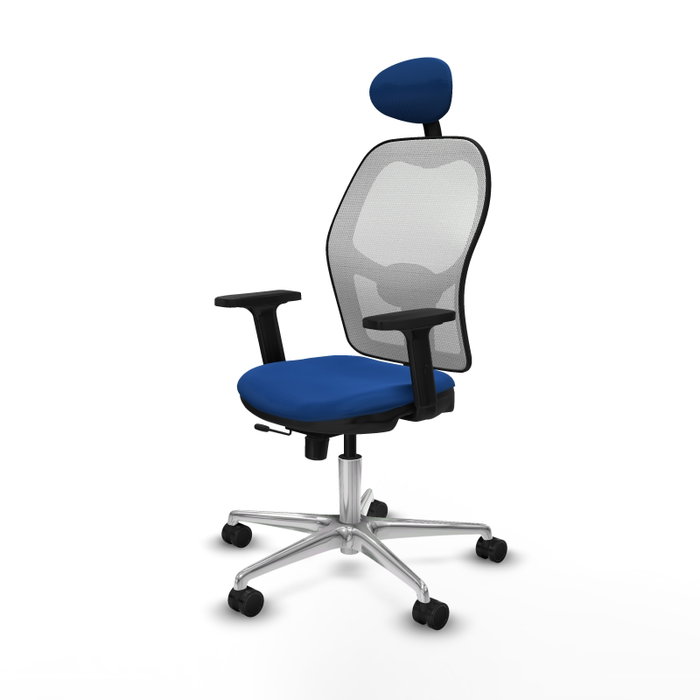 PIQUERAS Y CRESPO Silla de oficina Jorquera Azul y Blanco