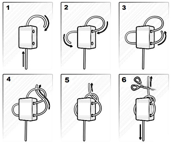 Juego de 6 Corbatas para Cuerdas Dash