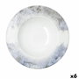 Plato para Pasta Bidasoa Polaris Hydrozero Beige Cerámica Ø 30 cm (6 Unidades)