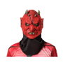 Atosa Máscara de Demonio Rojo con Cuernos y Cuello de Tela