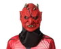 Atosa Máscara de Demonio Rojo con Cuernos y Cuello de Tela