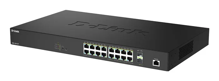 D-Link DMS-1250-18P/E Switch Gestionado L2 - 16 Puertos 2.5G Ethernet (100/1000/2500) con PoE+, 2 Ranuras SFP+, Montaje en Rack, Negro D-Link DMS-1250-18P/E Switch Gestionado L2 - 16 Puertos 2.5G Ethernet (100/1000/2500) con PoE+, 2 Ranuras SFP+, Montaje en Rack, Negro