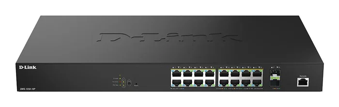 D-Link DMS-1250-18P/E Switch Gestionado L2 - 16 Puertos 2.5G Ethernet (100/1000/2500) con PoE+, 2 Ranuras SFP+, Montaje en Rack, Negro D-Link DMS-1250-18P/E Switch Gestionado L2 - 16 Puertos 2.5G Ethernet (100/1000/2500) con PoE+, 2 Ranuras SFP+, Montaje en Rack, Negro
