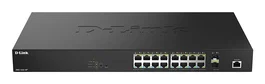 D-Link DMS-1250-18P/E Switch Gigabit gestionable 18 puertos PoE negro