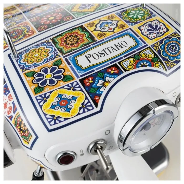 Ariete 13891P Positano Cafetera Espresso de Kolba con Vaporizador de Leche, 850W, 15 Bares, Termómetro