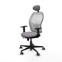 PIQUERAS Y CRESPO Silla de oficina Jorquera Gris y Blanca
