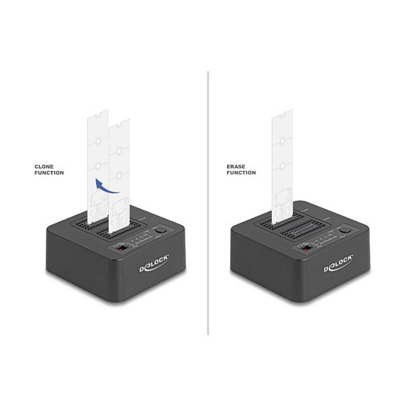 DeLOCK 64300 Estación de acoplamiento para 2 unidades M.2 NVMe PCIe SSD USB 20 Gbps DeLOCK 64300 Estación de acoplamiento para 2 unidades M.2 NVMe PCIe SSD USB 20 Gbps