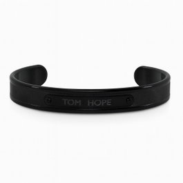 Tom Hope Pulsera TMBLACK Negro de Acero Inoxidable