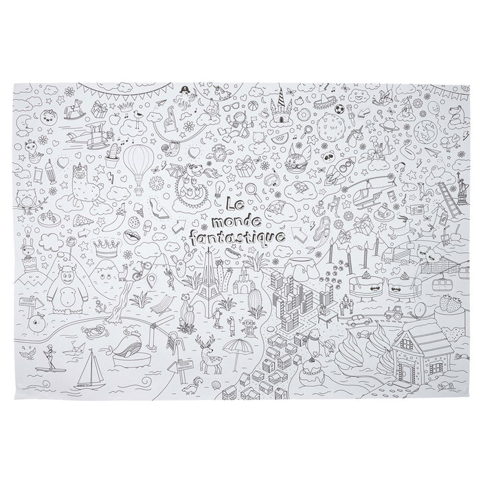 Jeux 2 momes Póster para Colorear XXL 70x100 cm