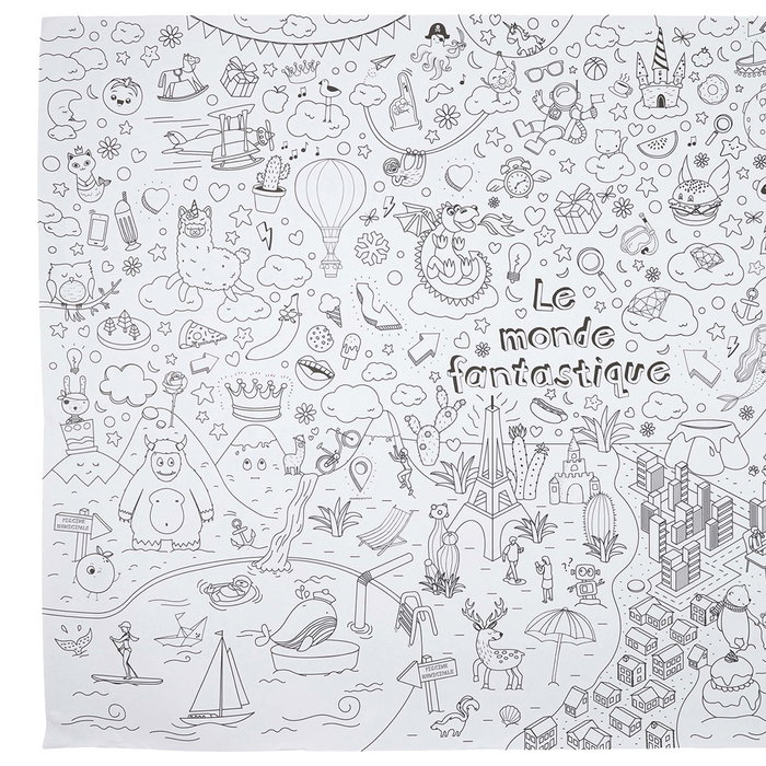 Jeux 2 momes Póster para Colorear XXL 70x100 cm