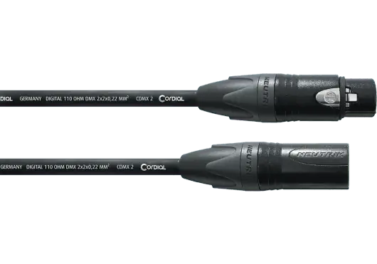 Cordial Cable DMX 5 Puntos Conectados 3 Metros