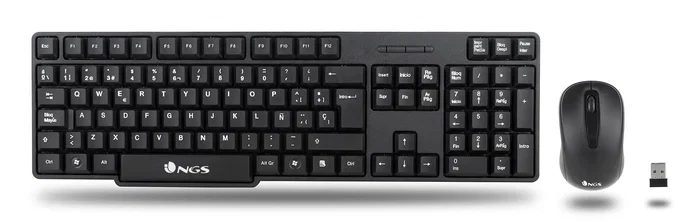 NGS Euphoria Kit Teclado y Ratón Inalámbricos Negro 2,4 GHz NGS Euphoria Kit Teclado y Ratón Inalámbricos Negro 2,4 GHz