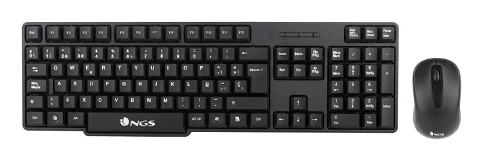 NGS Euphoria Kit Teclado y Ratón Inalámbricos Negro 2,4 GHz NGS Euphoria Kit Teclado y Ratón Inalámbricos Negro 2,4 GHz