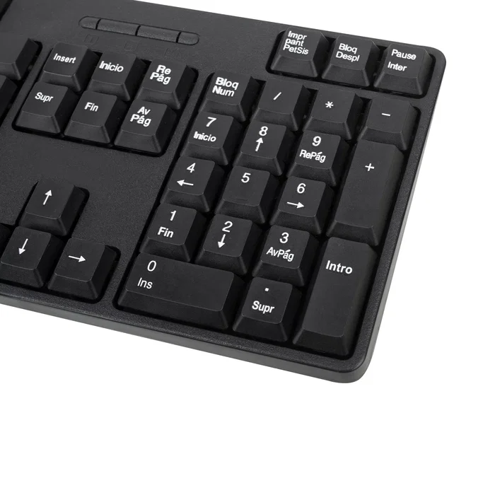 NGS Euphoria Kit Combo de Teclado y Ratón Inalámbrico Negro