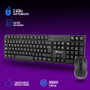 NGS Euphoria Kit Teclado y Ratón Inalámbricos Negro