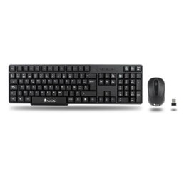 NGS Euphoria KIT Teclado y Ratón Inalámbricos Negro