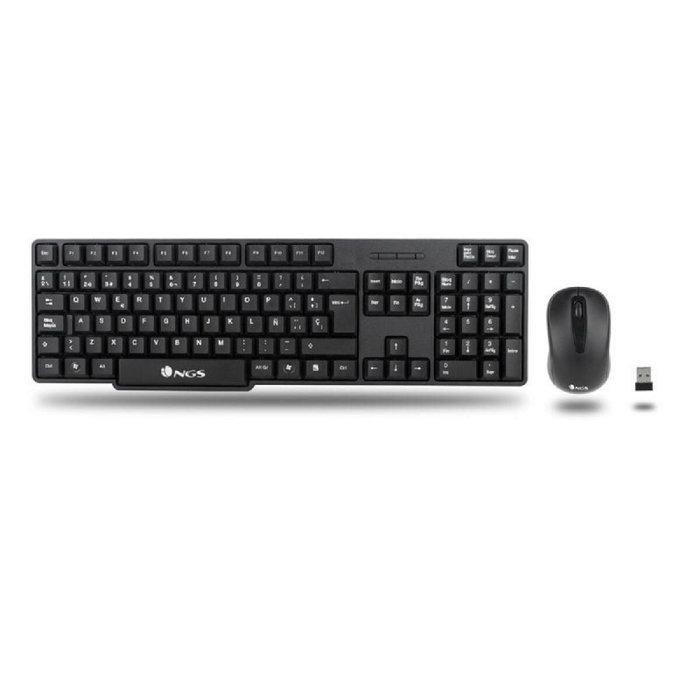 NGS Euphoria KIT Teclado y Ratón Inalámbricos Negro NGS Euphoria KIT Teclado y Ratón Inalámbricos Negro