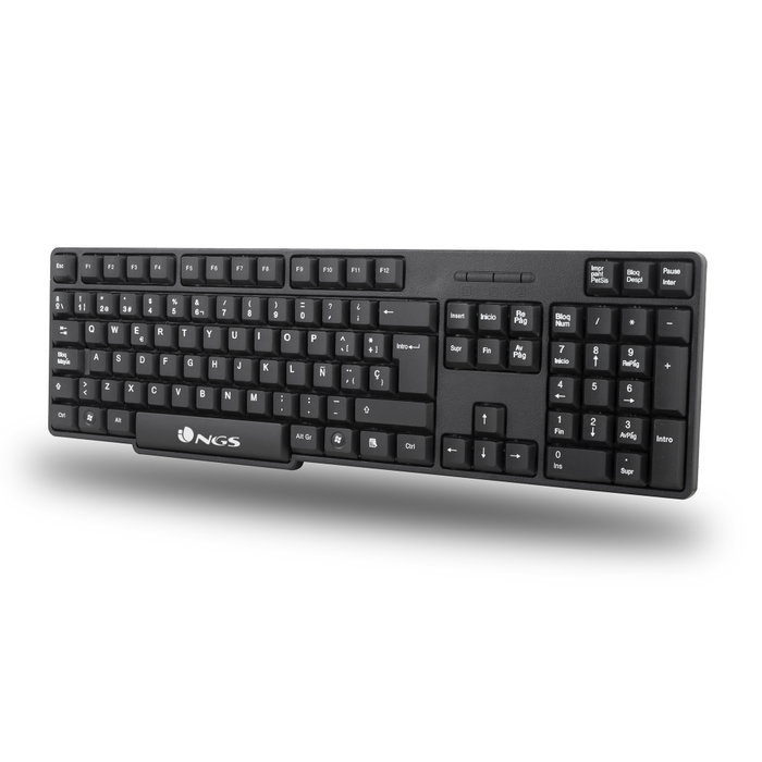 NGS Euphoria Kit Combo de Teclado y Ratón Inalámbrico Negro NGS Euphoria Kit Combo de Teclado y Ratón Inalámbrico Negro