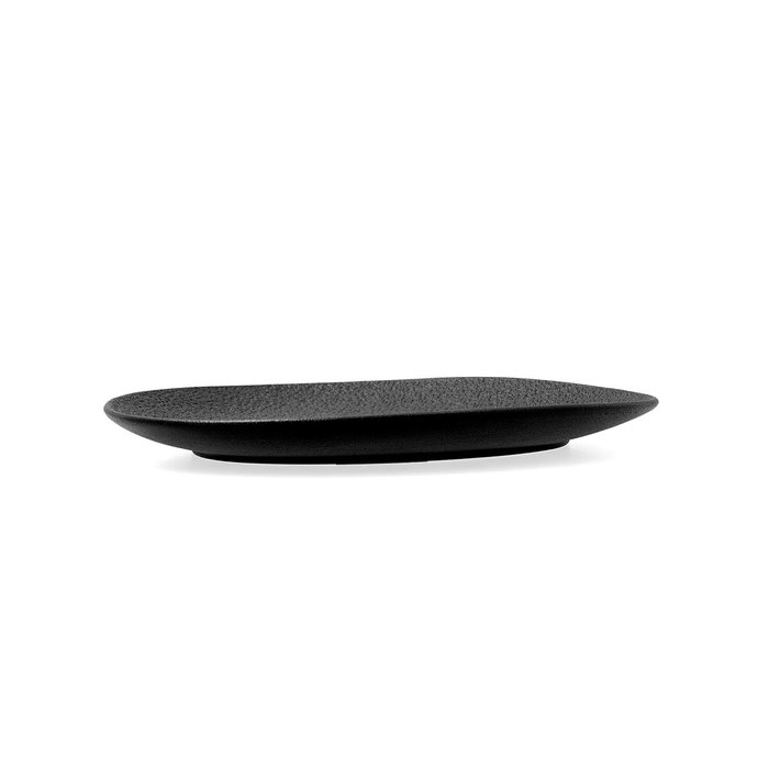 Bidasoa Plato Irregular Porcelana Fosil Negro (9 Unidades) 22,8x20,1 cm