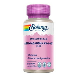 Solaray KSM66 Plus Ashwagandha 60 Cápsulas Vegetales