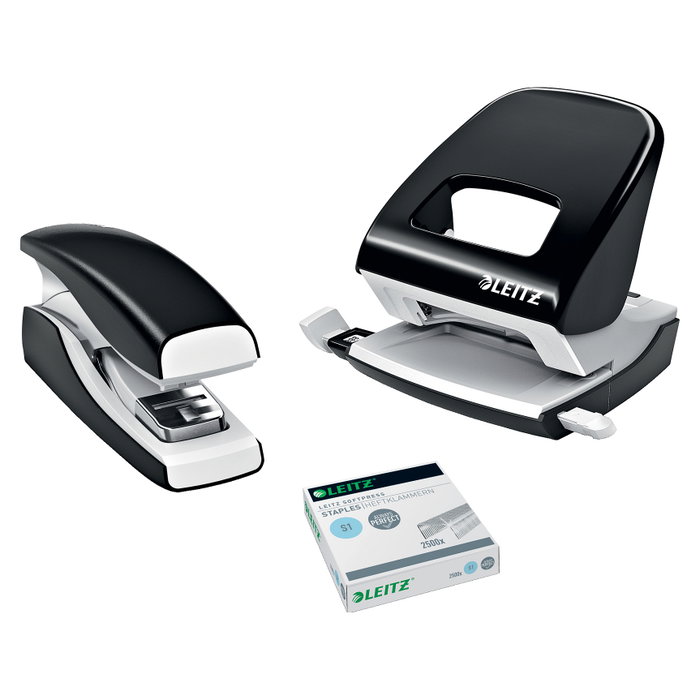 LEITZ 56030095 Grapadora Negra