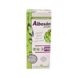 PINISAN Albosan Jarabe 250ml Vegano Soporte Hepático con Alcachofera Boldo Cardo Mariano Diente de León Manganeso Colina Sabor Anís