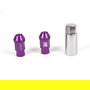 Omp OMPS09921211 Juego 20 Tuercas Rueda Aluminio 7075 M12x1.5 Llave 19mm Largo 40mm Morado