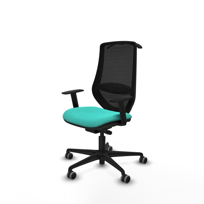 PIQUERAS Y CRESPO Silla de oficina Mardos con mecanismo Sincro/Traslack, Turquesa y Negro PIQUERAS Y CRESPO Silla de oficina Mardos con mecanismo Sincro/Traslack, Turquesa y Negro