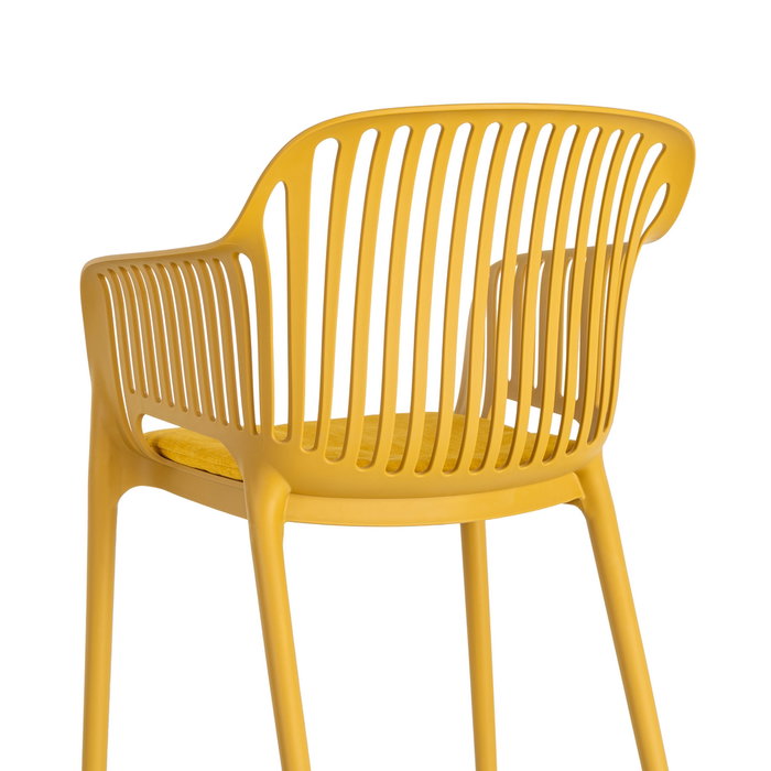 Silla Apilable Polipropileno Exterior 55 X 61 X 80 cm (Set de 4)