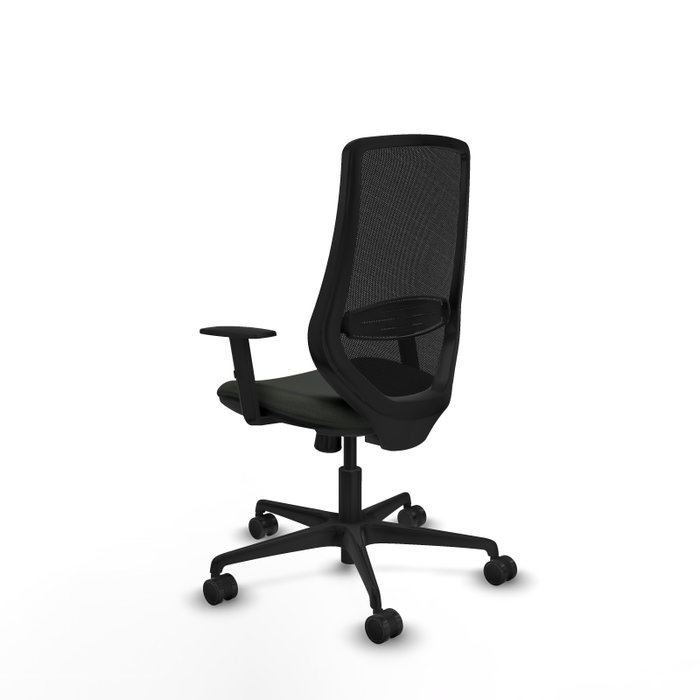 PIQUERAS Y CRESPO Silla de oficina Mardos con Mecanismo Sincro y Brazos 1D Negro