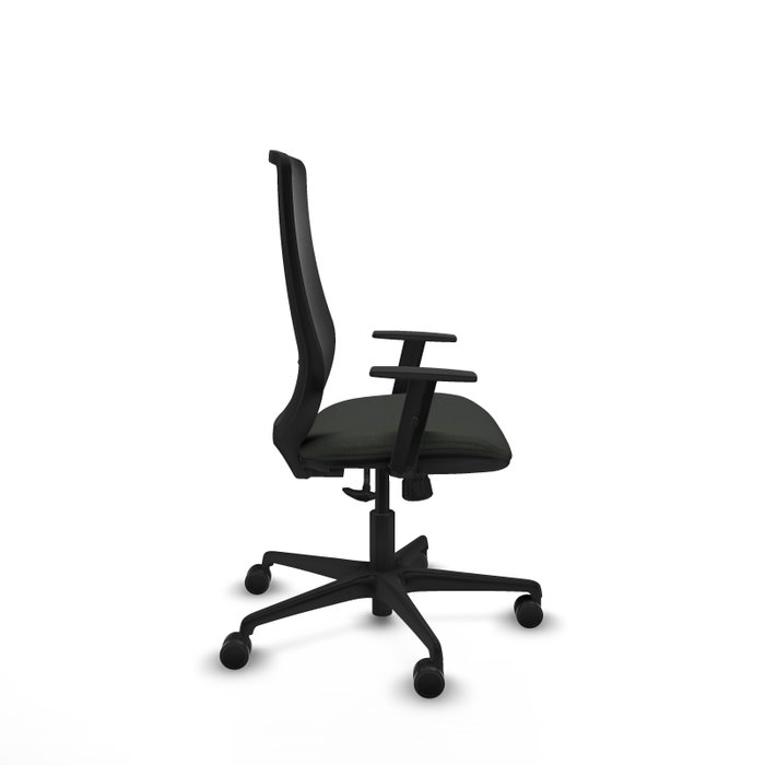 PIQUERAS Y CRESPO Silla de oficina Mardos con Mecanismo Sincro y Brazos 1D Negro