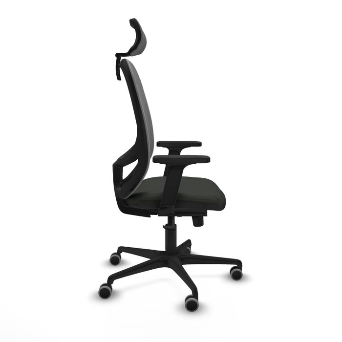 PIQUERAS Y CRESPO Silla de oficina Cilanco con mecanismo Sincro, Negro y Gris