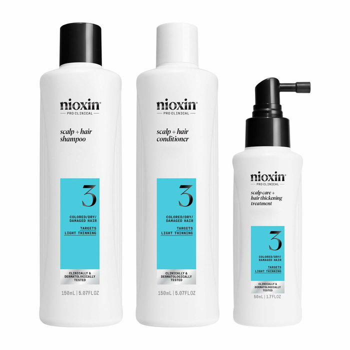 Nioxin Sistema 3 Kit de Tratamiento para Cabello Teñido y Debilidad Leve Nioxin Sistema 3 Kit de Tratamiento para Cabello Teñido y Debilidad Leve