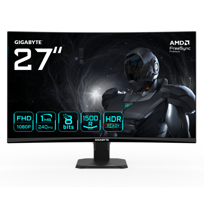 Gigabyte GS27FC2 Monitor Gaming Curvo 27 Pulgadas FHD 240Hz 1ms Gigabyte GS27FC2 Monitor Gaming Curvo 27 Pulgadas FHD 240Hz 1ms