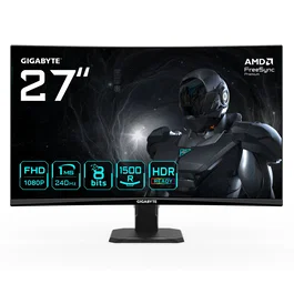GIGABYTE GS27FC2 Monitor Gaming 27" Curvo 1500R FHD 240Hz 1ms VA con AMD FreeSync Premium, HDR, Eyesafe 2.0 - Negro