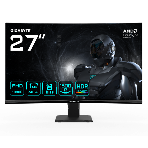 Gigabyte GS27FC2 Monitor Gaming Curvo 27 pulg Full HD 240Hz Gigabyte GS27FC2 Monitor Gaming Curvo 27 pulg Full HD 240Hz