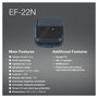 Epson EF-22N Proyector Láser Full HD 1080p 1000 Lúmenes 3LCD, Relación de Contraste 5000000:1, Smart TV, 5W Altavoz, Blanco y Color 1000lm, Negro y Azul