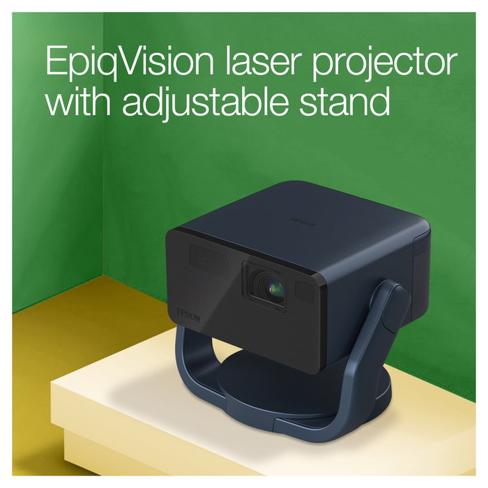 Epson EF-22N Proyector Láser Full HD 1080p 1000 Lúmenes 3LCD, Relación de Contraste 5000000:1, Smart TV, 5W Altavoz, Blanco y Color 1000lm, Negro y Azul