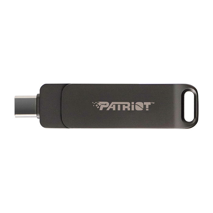 Patriot Rage R550 USB Stick 1TB Negro, USB-A y USB-C 3.2 Gen 1 (3.1 Gen 1), 100 MB/s, Factor de Forma Girar, Plug and Play