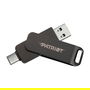 Patriot Rage R550 USB Stick 1TB Negro, USB-A y USB-C 3.2 Gen 1 (3.1 Gen 1), 100 MB/s, Factor de Forma Girar, Plug and Play