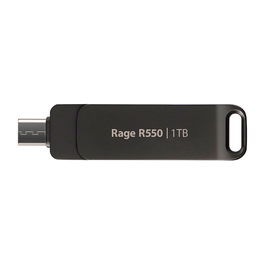 Patriot Rage R550 USB Stick 1TB Negro, USB-A y USB-C 3.2 Gen 1 (3.1 Gen 1), 100 MB/s, Factor de Forma Girar, Plug and Play