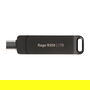 Patriot Rage R550 USB Stick 1TB Negro, USB-A y USB-C 3.2 Gen 1 (3.1 Gen 1), 100 MB/s, Factor de Forma Girar, Plug and Play