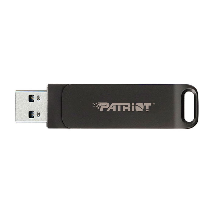 Patriot Rage R550 USB Stick 1TB Negro, USB-A y USB-C 3.2 Gen 1 (3.1 Gen 1), 100 MB/s, Factor de Forma Girar, Plug and Play