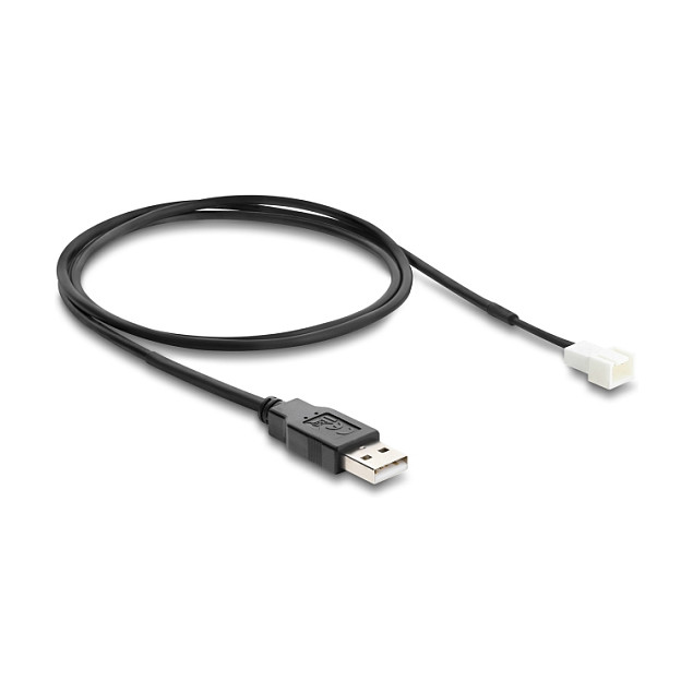 DeLOCK Cable de ventilador USB 2.0 Tipo-A a 3 pin 1 m