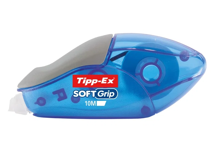 Tipp-ex Corrector de Cinta en Seco Soft Grip, 4.2 mm x 10 m, para Aplicación Precisa