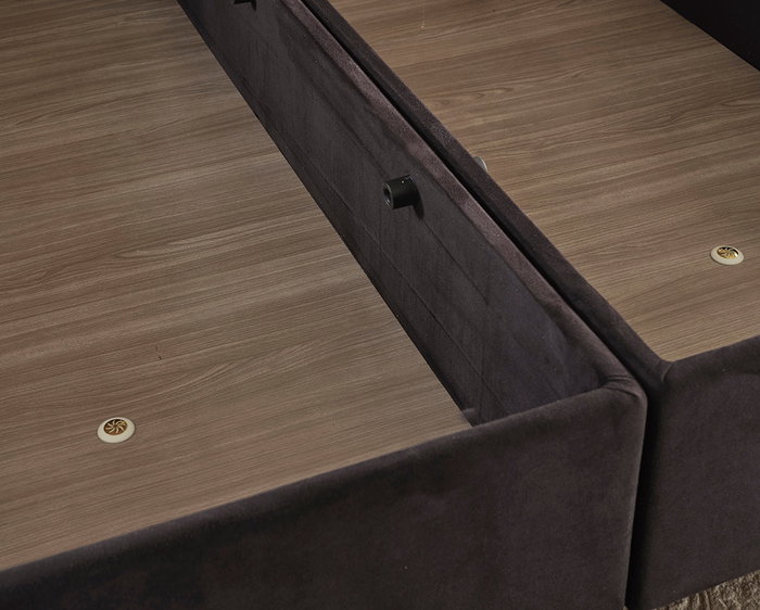 Hanah Home Somier Individual Ela Single Negro 100 x 200