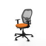 PIQUERAS Y CRESPO Silla de Oficina Jorquera Naranja y Gris con Mecanismo Sincro/Traslack